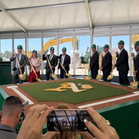 A’s Las Vegas Stadium Progress Questioned as Props Supposedly Rented for Groundbreaking